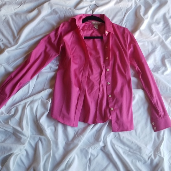Petite Pink Button-down dress shirt - Picture 1 of 1